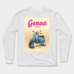 Genoa Italy scooter Long Sleeve T-Shirt